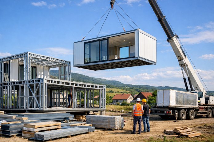 Cum funcționează sistemul constructiv al caselor modulare din metal Cum funcționează sistemul constructiv al caselor modulare din metal