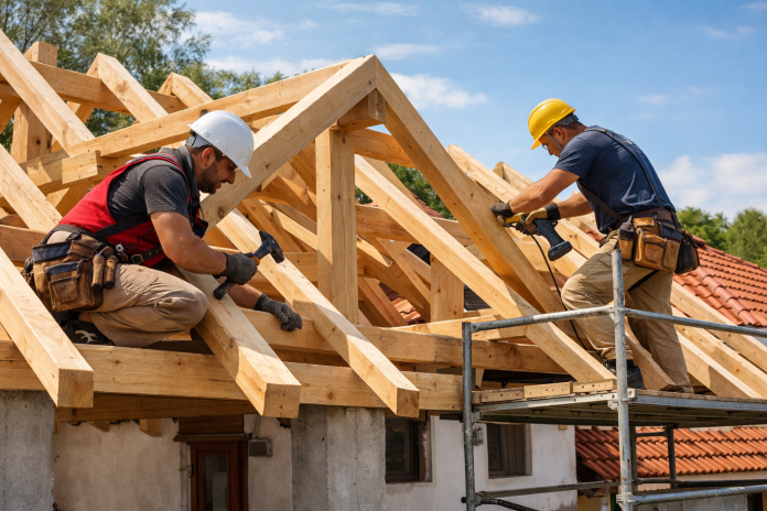 Cum se face montajul lemnului pentru structuri de acoperiș?