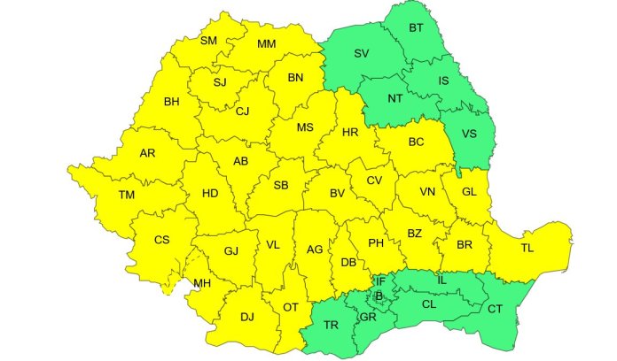 Vânturile intense influențează întreaga națiune. Care vor fi primele regiuni impactate?