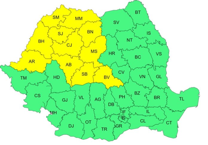 Cod galben de caniculă pentru 15 județe sâmbătă. Valul de căldură se propaguează și se intensifică începând de duminică...