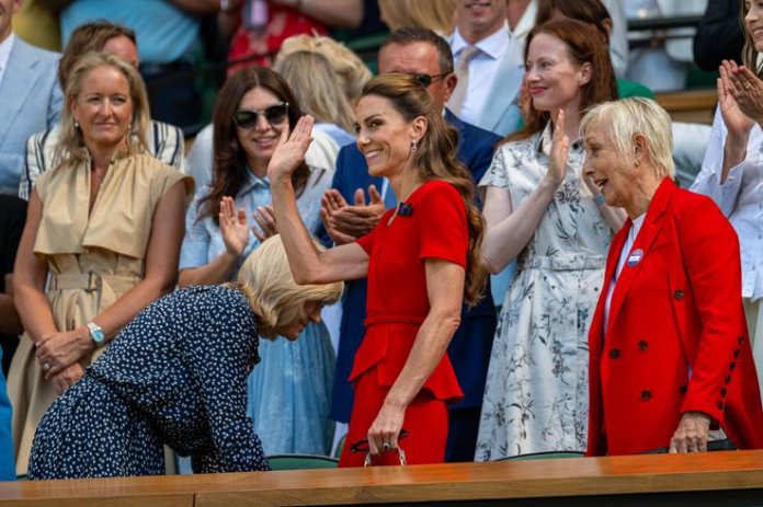 Simona Halep și Dorin Mateiu, zăriți în loja regală de la Wimbledon alături de Prințesa Kate și Sharapova